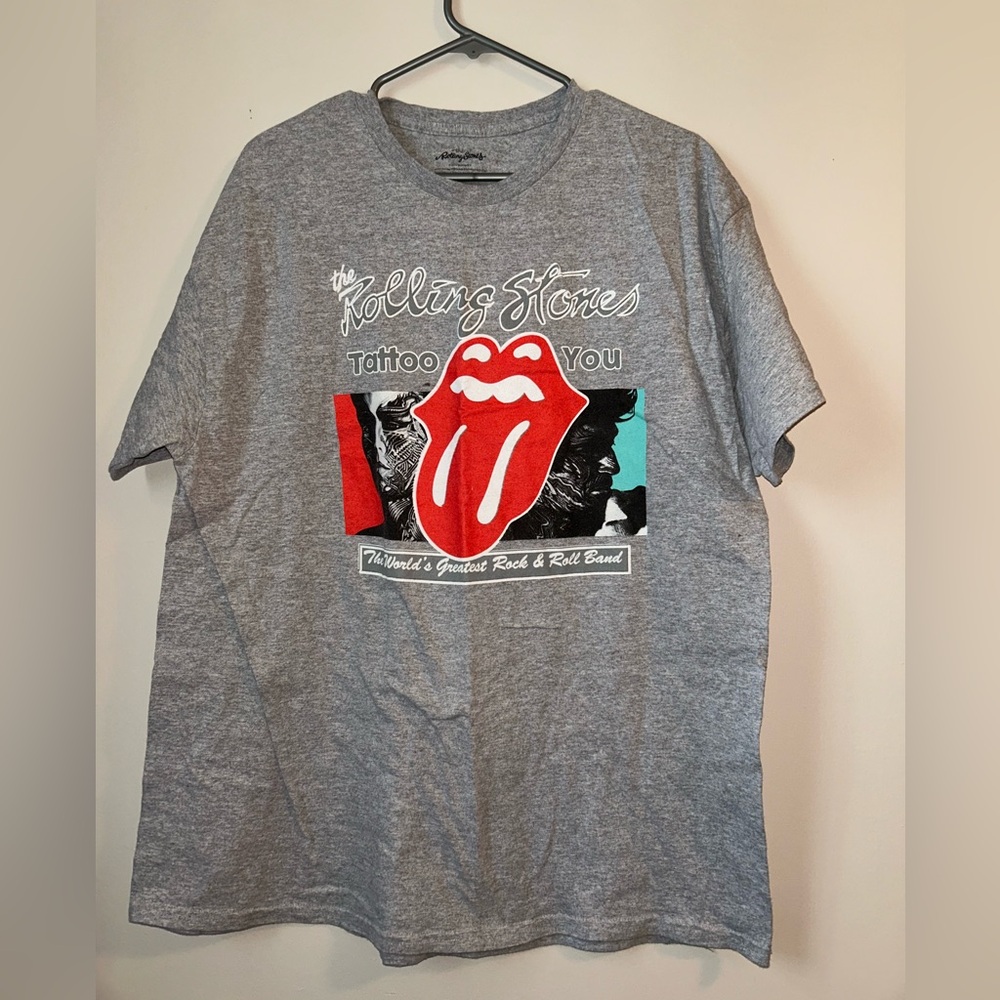 The Rolling Stones Heather Gray Tee